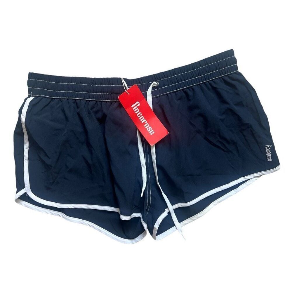 NWT Womens Rocorose Navy Water Board Shorts Boardshorts Swim Surf Shorts - Sz XL